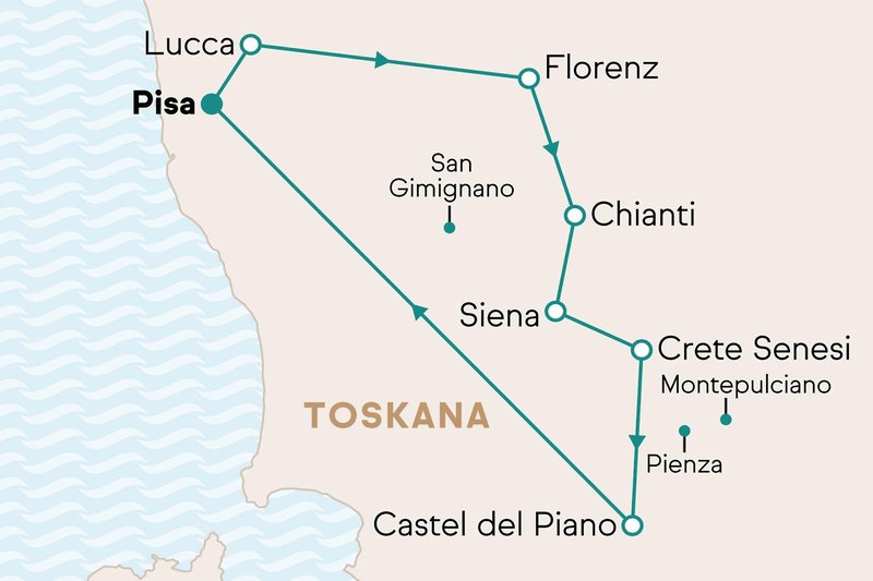 Toskana: Das Erbe der Medici ab Flughafen Pisa